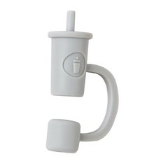 Oolab 良杯製所 Oolab杯款矽膠防塵 細 吸管蓋 淺灰色, 1個, 1個