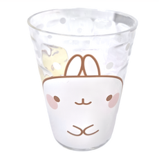MOLANG 萌浪兔 壓克力水杯 萌浪大臉繪 210ml, 萌浪大臉繪 透明色, 1個