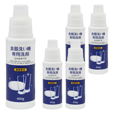 火箭石鹼 洗碗機專用酵素洗碗精, 含酵素配方 耐油汙成分 可分解碗上的汙漬 輕鬆去除油汙 安全不傷器具 不傷洗碗機, 400g, 5瓶