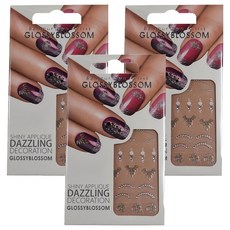 GLOSSYBLOSSOM 3D眩眼美甲貼 Set, 花朵, 1組