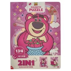 Disney 迪士尼 磁力拼圖 草莓熊2合1 33DF0812 270 x 200mm 3歲以上, 1盒, 134片