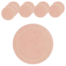 收納王妃 圓型柸墊珪藻土 10個, 粉色, 1組