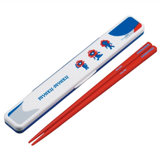 Skater 塑膠筷子 18cm, 世博會Myakumyaku, 筷子 + 盒子, 1個