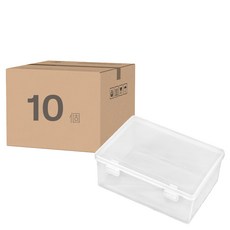 小麥購物 透明雙扣收納盒 35g, 10個, Y909