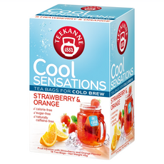 TEEKANNE 恬康樂 Cool Sensations冷泡茶 草莓香橙水果茶, 2.5g, 18個裝, 1組