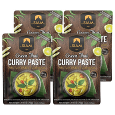 deSIAM 暹羅泰式綠咖哩膏, 70g, 4包