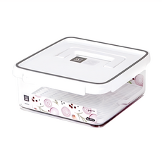 昌信生活 SKYLOCK 密扣托盤式保鮮盒 8號 (3800ml), 23.5 x 23.5 x 10cm 3.8L, 1個