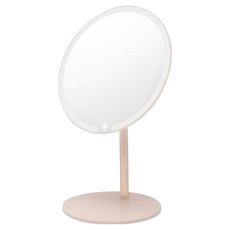 QLZHS 桌面LED高清日光化妝鏡 三色燈補光鏡, 粉色