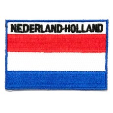 A-ONE 匯旺 荷蘭國旗刺繡布貼, DIY國旗刺繡徽章 8x5cm, NO.019, 1件