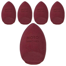 MOTO beauty care 高分子美妝蛋 水切型, 不含乳膠, AD-056, 5個