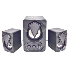 HONG JIN 喇叭 2.1聲道電腦喇叭 SP02-MAX 炫彩燈光 重低音, 1組, 七色炫彩