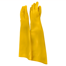 PRO-HUNTER 獵人 橡膠手套, 9.5" x 24”, 黃色, 1雙