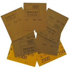 3M 乾濕雙用砂紙 1/4樣張 80~2500號 各1張, 1包