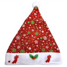 大人雪花帽, 1個, 綠白