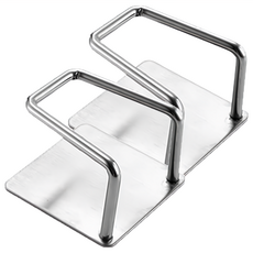 生活King 不鏽鋼海綿菜瓜布瀝水架 黏貼式 304不鏽鋼材質 尺寸L5xW5xD3cm, 2組