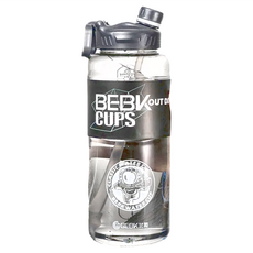 BEBK 大容量健身水壺, 附贈茶濾, 安全鎖扣, 密封防漏, 極致黑, 3L, 1個