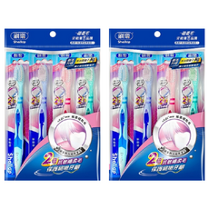Shallop 刷樂 新動感牙刷, 4支, 2包
