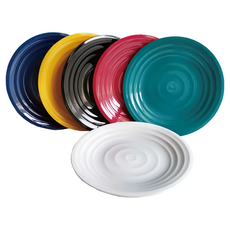 六色紋9吋盤組, 6 件組餐盤, 多色, 1組