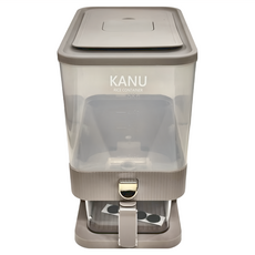 KANU KITCHEN 透明米桶, 淺咖色, 1個