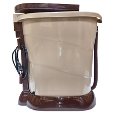 Smart Bearing 智慧魔力 豪華款 全自動深桶按摩恆溫泡腳機 足浴包+薰蒸罩 AM-2000, 咖啡色