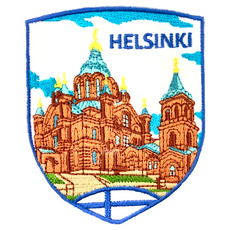 A-ONE 匯旺 地標造型刺繡 芬蘭 赫爾辛基 大約7.5 X 6 CM, 1個