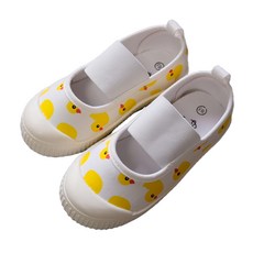 愛貝比 兒童帆布鞋 鬆緊套鞋 寶寶學步鞋 130mm, 小黃鴨