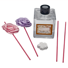 QiMart 春夏款珪藻土擴香瓶 MIT台灣製 精油+溶劑, 1件, 200ml, 蜜糖果園