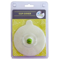 金興發 矽膠杯蓋/豆瓣止滑杯蓋，防灑止滑，可重複使用，耐高溫，易清洗，多色可選, 直徑11cm, 白色, 1個