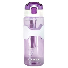 CLARE 彈蓋隨行吸管壼, 葡萄紫, 1000ml, 1個