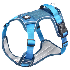 H型反光胸背帶 - 517款（湖藍）, M(脖圍43~55cm 胸圍40~65cm), 1個