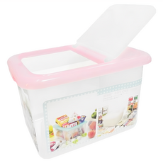 KEYTOSS 詰朵斯 水晶米桶 附杯, 白色 + 粉色, 1個