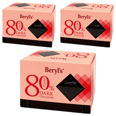 Beryl's 80%可可含量黑巧克力 60G, 3盒