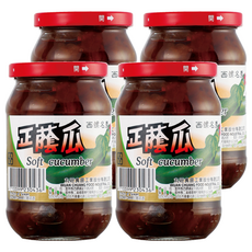 丸莊醬油 正蔭瓜, 天然純釀黑豆醬汁製成, 380g, 4罐