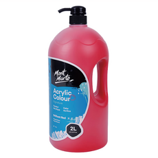 Mont Marte 蒙瑪特 壓克力畫室顏料 2L Brilliant Red, 1色