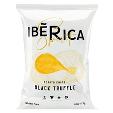 IBERICA Spirit 黑松露風味 洋芋片，西班牙皇室級馬鈴薯，整顆新鮮厚切，無麩質, 115g, 1包