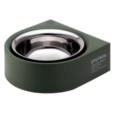 SPUTNIK 斯普尼克寵物防蟻碗 分離設計 食品級不鏽鋼, 綠色, 1個