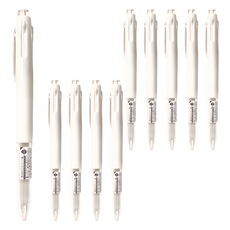 Pentel 飛龍文具 i plus 三色筆 BGH3, 白色, 10支