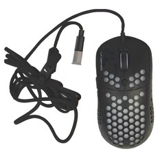 FANTECH HIVE UX2 酷炫RGB輕量電競滑鼠，七檔DPI切換，最高達12000dpi，6個自定義按鍵，蜂巢散熱設計，Pixart 3360光學感應器, 黑色