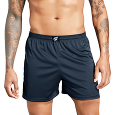 GIAT 吉亞特 盾型排汗鬆緊平口褲 100%聚酯纖維 吸濕排汗 台灣製, L, 深藍色