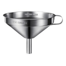 中島桐次郎 不銹鋼漏斗 大, 304不鏽鋼材質，大口徑設計，輕鬆分裝液體與粉末, 單一顏色, 1個