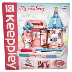 Qman 啟蒙積木 三麗鷗 美樂蒂甜心冰淇淋屋 Set 官方授權, 1個