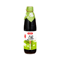 高慶泉 薄鹽黑豆醬油, 540ml, 1瓶
