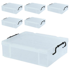 KEYWAY 聯府 耐久15型整理箱, 透明色, 6個