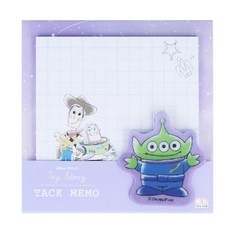 sun-star 返校日玩具總動員兩用便利貼, 紫色, 45枚, 1個