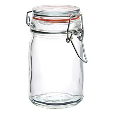 utopia 扣式玻璃密封罐 橘色, 1個, 250ml