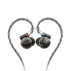 FiiO FD3 類鑽石振膜動圈MMCX可換線耳機，黑色，提供卓越音質與個人化音質風格, 1個