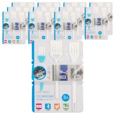 minono 米諾諾 超迷你細縫刷組 17.5 x 10.5 x 0.6cm 3支, 白色 + 藍色, 12包