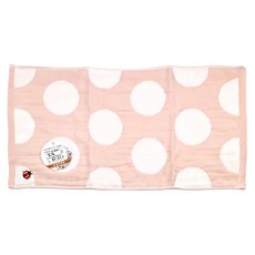 紗布瓢蟲童巾 50 x 25cm 柔軟吸水, 粉色