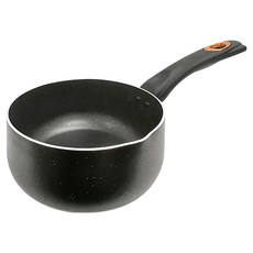 CLARE 羽鑽不沾奶鍋 無蓋, 黑色, 1個, 18cm