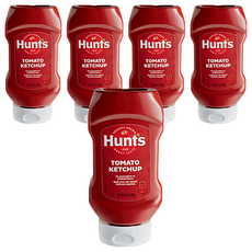 Hunt's 漢斯 獵太潔食蕃茄醬，產季鮮採蕃茄，採收當日製作，無添加人工香料，零反式脂肪, 397g, 5瓶